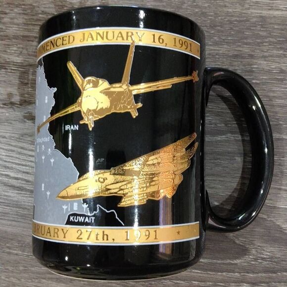 Vintage Operation Desert Storm Kuwait Liberation Coffee Mug - Picture 3 of 10